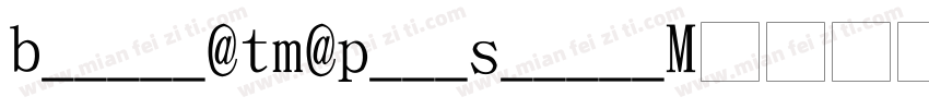 Bootzy TM PostScript字体转换